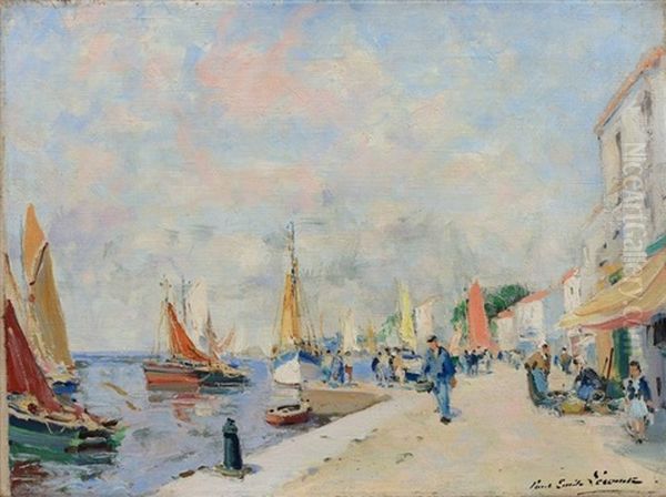 L'ile D'yeu Oil Painting by Paul Emile Lecomte