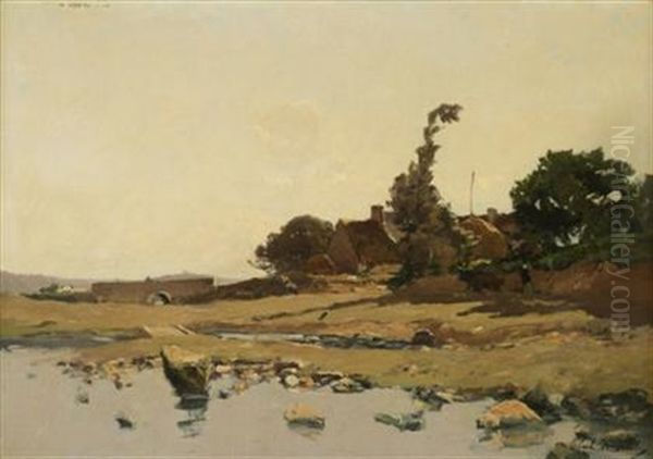 Landscape Oil Painting by Paul Emile Lecomte