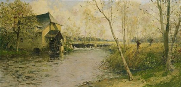 Le Moulin Oil Painting by Paul Emile Lecomte