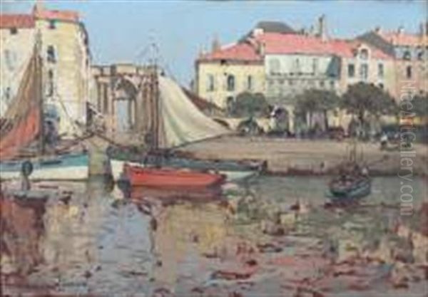 La Rochelle Oil Painting by Paul Emile Lecomte