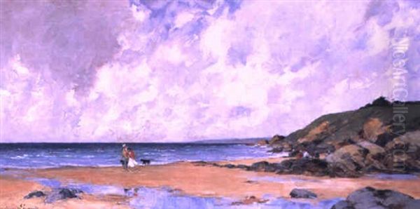 La Plage by Paul Emile Lecomte