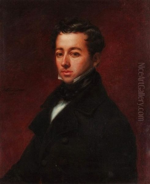 Portrait Of A Gentleman by Jacques-Joseph Lecurieux