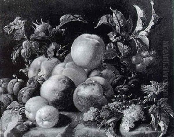 Fruits D'ete Oil Painting by Jacques-Joseph Lecurieux