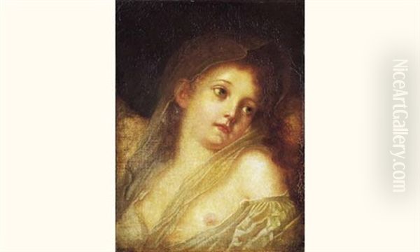 Jeune Fille Pensive by Jeanne-Philiberte Ledoux