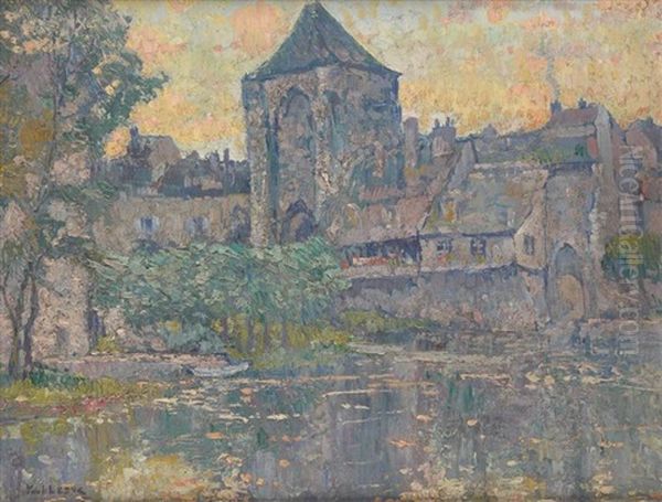 Jour A Moret Sur Loing, France Oil Painting by Paul Leduc