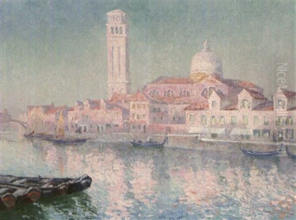 Vue A Murano Oil Painting by Paul Leduc