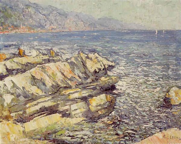 Vue Du Cap Martin Oil Painting by Paul Leduc