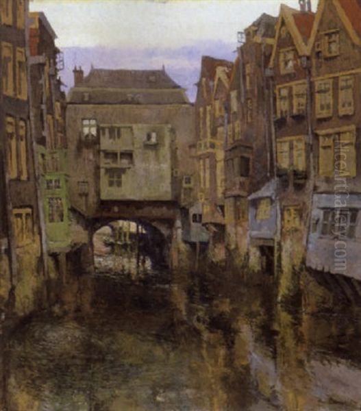 La Quietude (dordrecht) Oil Painting by Paul Leduc