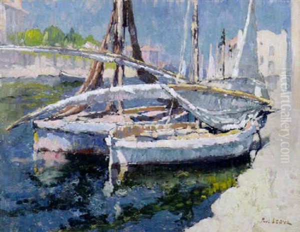 Les Martigues Oil Painting by Paul Leduc