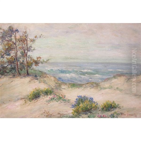 The Opal- Monterey Sand Dune Oil Painting by Bertha Stringer Lee