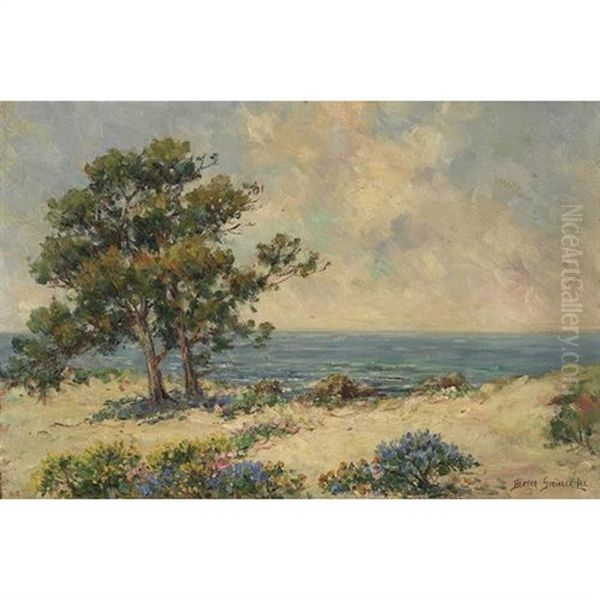 The Laughing Flowers, Monterey Oil Painting by Bertha Stringer Lee