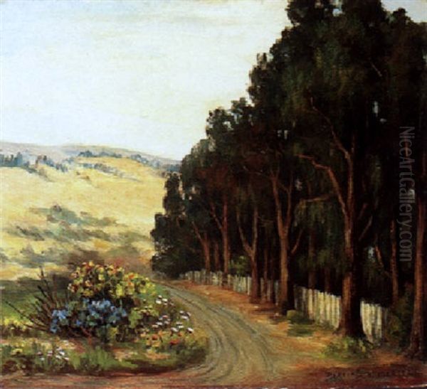 The Abandoned Road, San Francisco, California Oil Painting by Bertha Stringer Lee