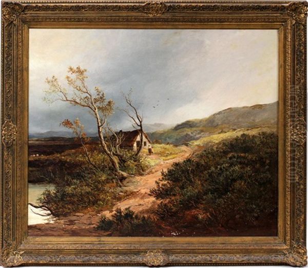 Autumn Landscape Oil Painting by Frederick Richard Lee