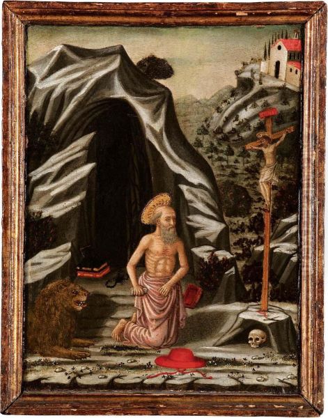 San Girolamo Oil Painting by Jacopo Bellini