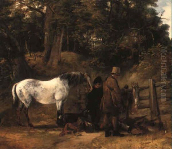 The Gamekeeper Oil Painting by Frederick Richard Lee