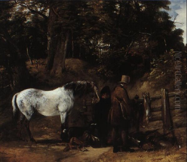 The Gamekeeper Oil Painting by Frederick Richard Lee