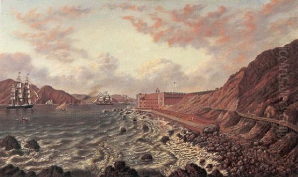 A View Of Ft. Point, Golden Gate, San Francisco Oil Painting by Joseph Lee