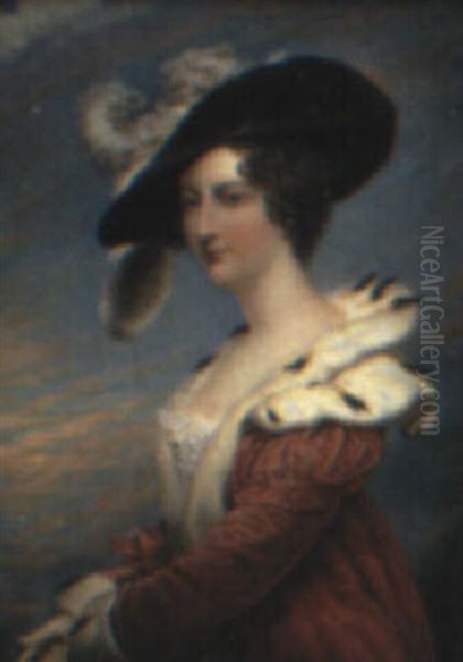 Lady Georgiana Agar Ellis Oil Painting by Joseph Lee