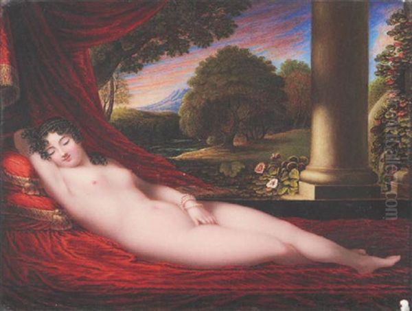 The Tanjore Venus Oil Painting by Joseph Lee