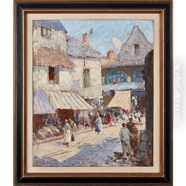 Morlaix, Brittany Oil Painting by William Lee-Hankey