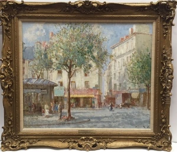 Le Pritemps: Paris Oil Painting by William Lee-Hankey