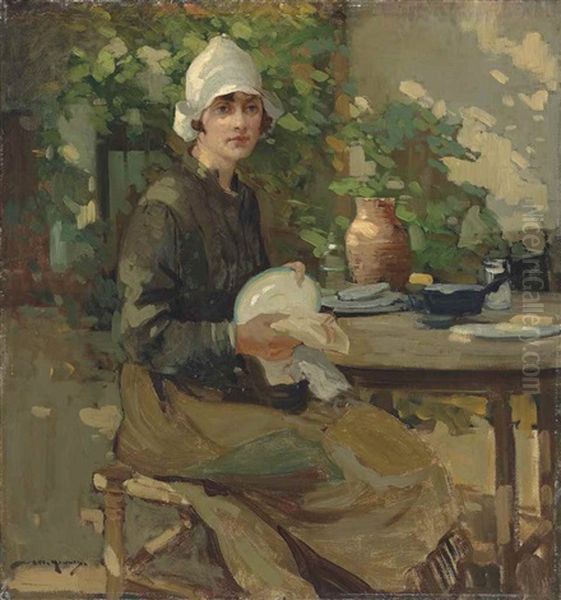 The Kitchen Maid Oil Painting by William Lee-Hankey