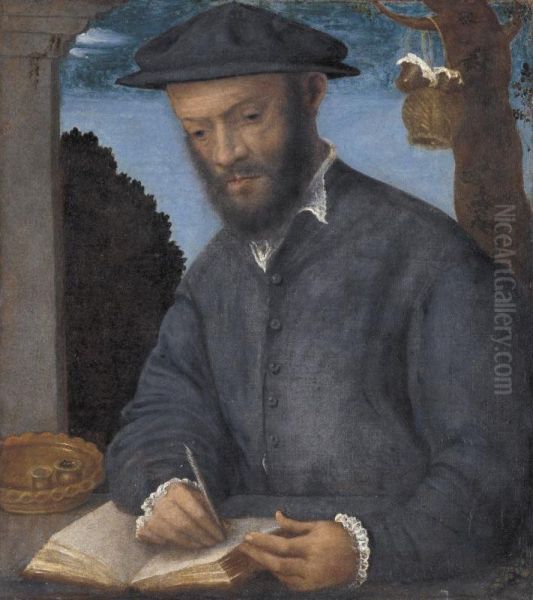 Scribe Oil Painting by Vittore Belliniano