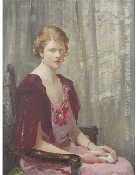 Miss Ruth M. Goldthorpe Oil Painting by William Lee-Hankey