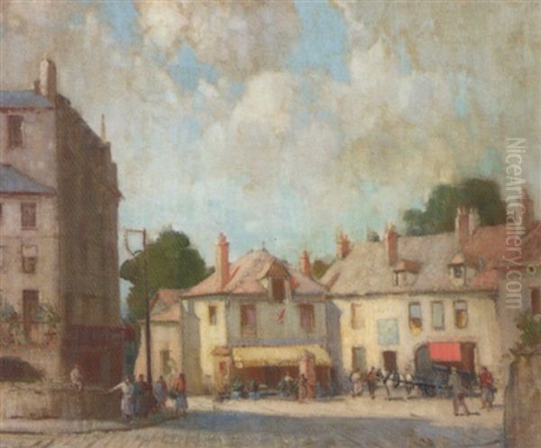 Return From Market, Moret-sur-loire Oil Painting by William Lee-Hankey