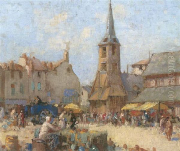 Honfleur Oil Painting by William Lee-Hankey