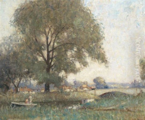 At Pulborough Oil Painting by William Lee-Hankey