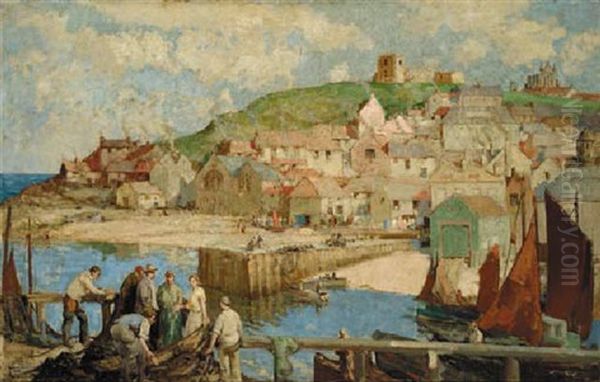 Whitby Oil Painting by William Lee-Hankey