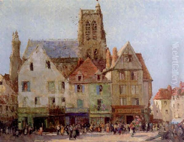 View Of A Town by William Lee-Hankey