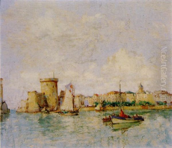 Entre De La Porte - La Rochelle Oil Painting by William Lee-Hankey