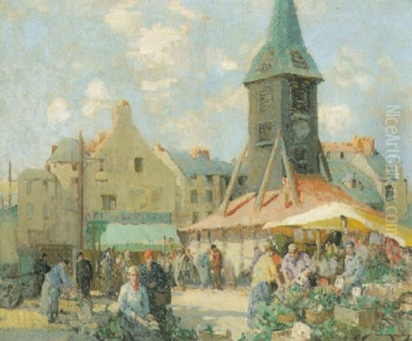 The Old Clocktower, Honfleur by William Lee-Hankey