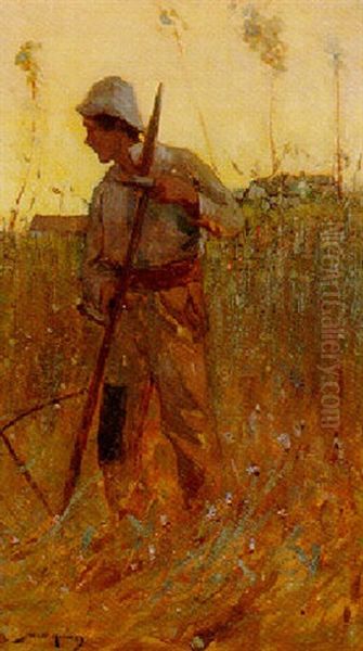 The Field Worker Oil Painting by William Lee-Hankey