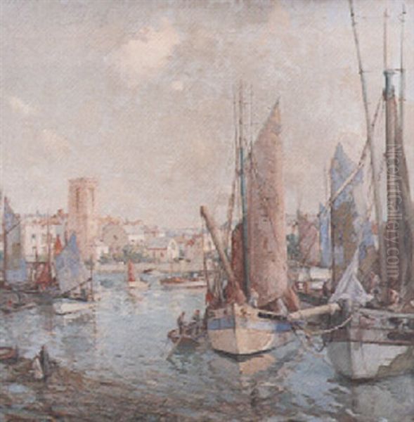 Inner Harbour, La Rochelle by William Lee-Hankey