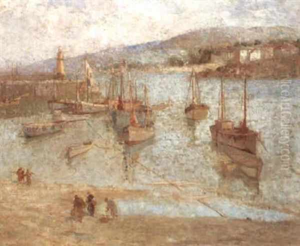 The Harbour, St. Ives Oil Painting by William Lee-Hankey