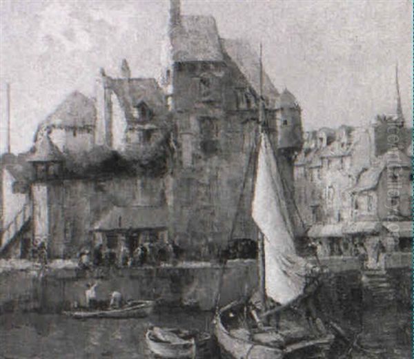 La Lieutenance, Honfleur Oil Painting by William Lee-Hankey