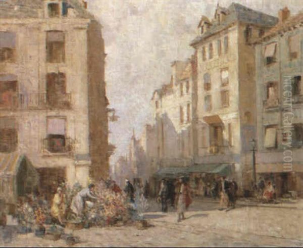 La Grande Rue A Dieppe by William Lee-Hankey