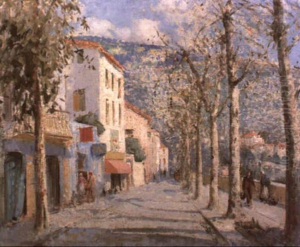 The Promenade, Grasse, A.m. Oil Painting by William Lee-Hankey