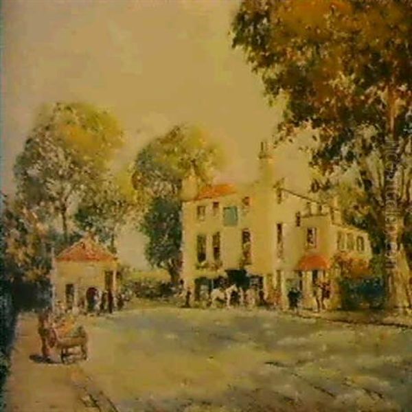 The Spaniards Inn, Hampstead Oil Painting by William Lee-Hankey