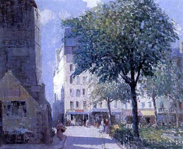 Near Notre Dame, Paris Oil Painting by William Lee-Hankey