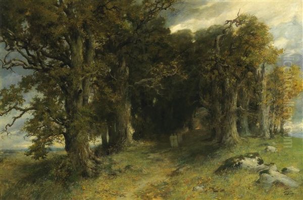 The Sacred Grove Oil Painting by Ferdinand Leeke