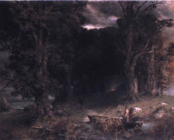 Druidenheim Oil Painting by Ferdinand Leeke