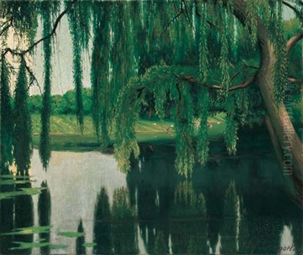 Le Saule Oil Painting by Joseph (Jef) Leempoels