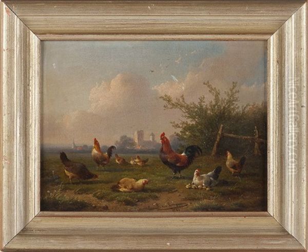 The Flock Oil Painting by Cornelis van Leemputten