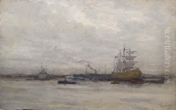 Nel Porto Oil Painting by Giorgio Belloni