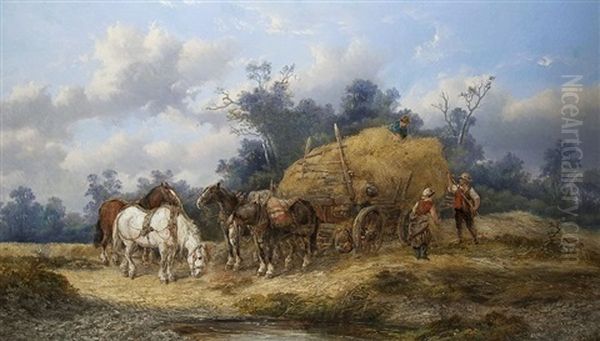 Auf Dem Feld Oil Painting by Alexis de Leeuw