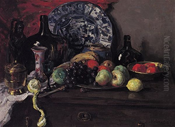 Obststilleben Oil Painting by Hendrik van Leeuwen